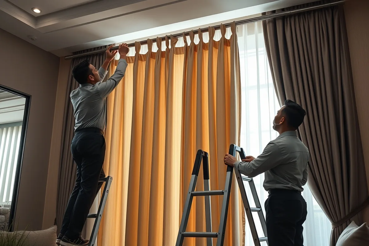 Quy trình 5 bước giao nhận và tháo lắp rèm tận nhà chuyên nghiệp