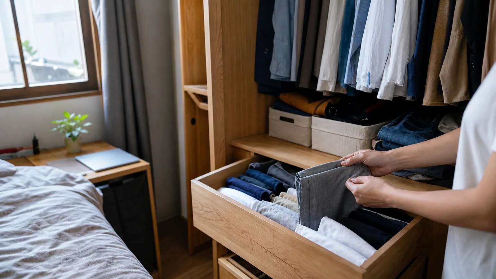 5 Mẹo Sắp Xếp Tủ Quần Áo Thông Minh Tiết Kiệm 50% Diện Tích