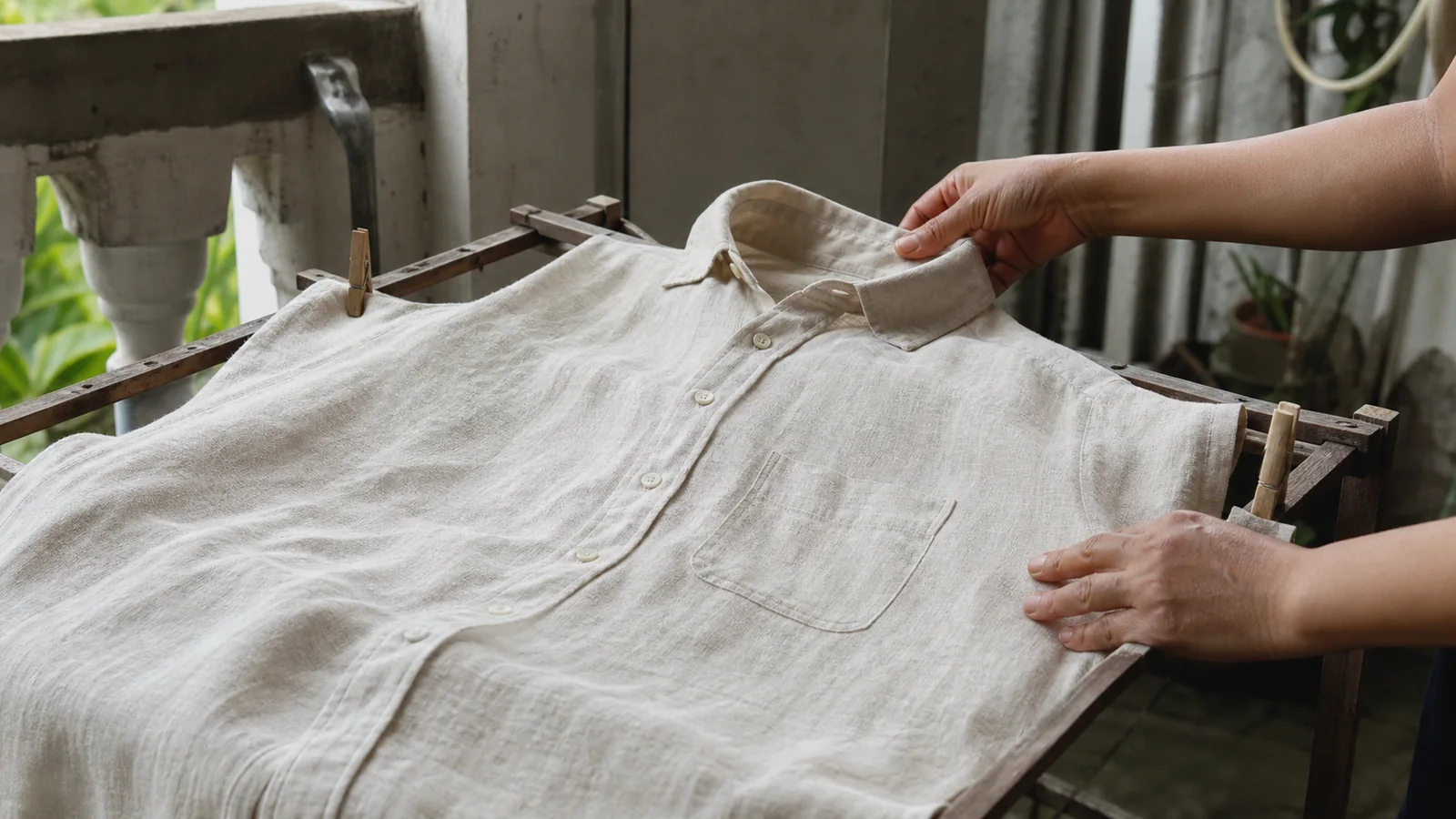 4. Vải lanh (Linen) - Thoáng mát nhưng dễ biến dạng cấu trúc